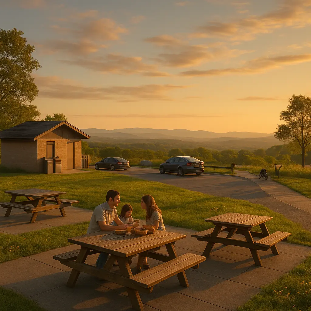 Raststätte mit Aussicht in der Schweiz